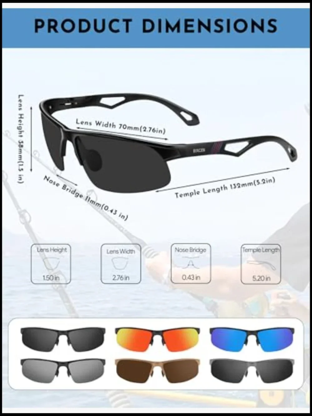 N/A polarized sunglasses
